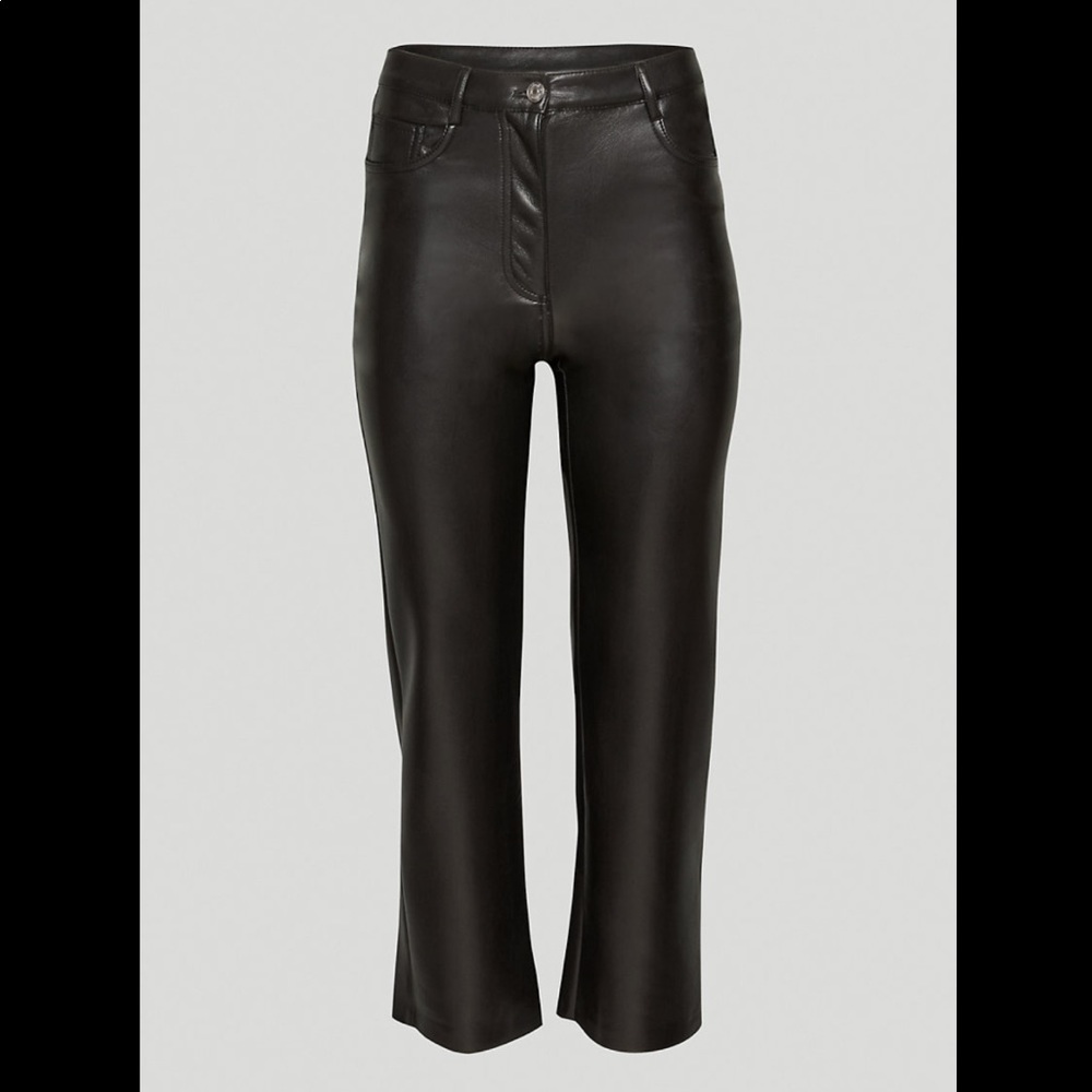 Aritzia Melina Pant - Black Cropped